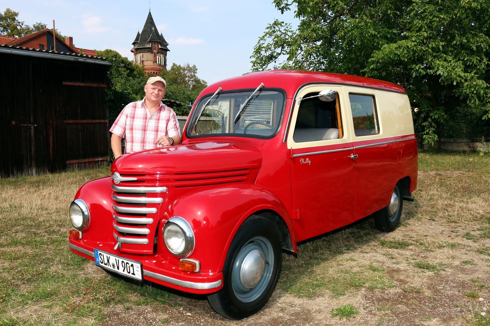 Der Framo Framo Kombiwagen 901/2 von 1951 ist Jürgen Kramersmeyers ganzer Stolz.