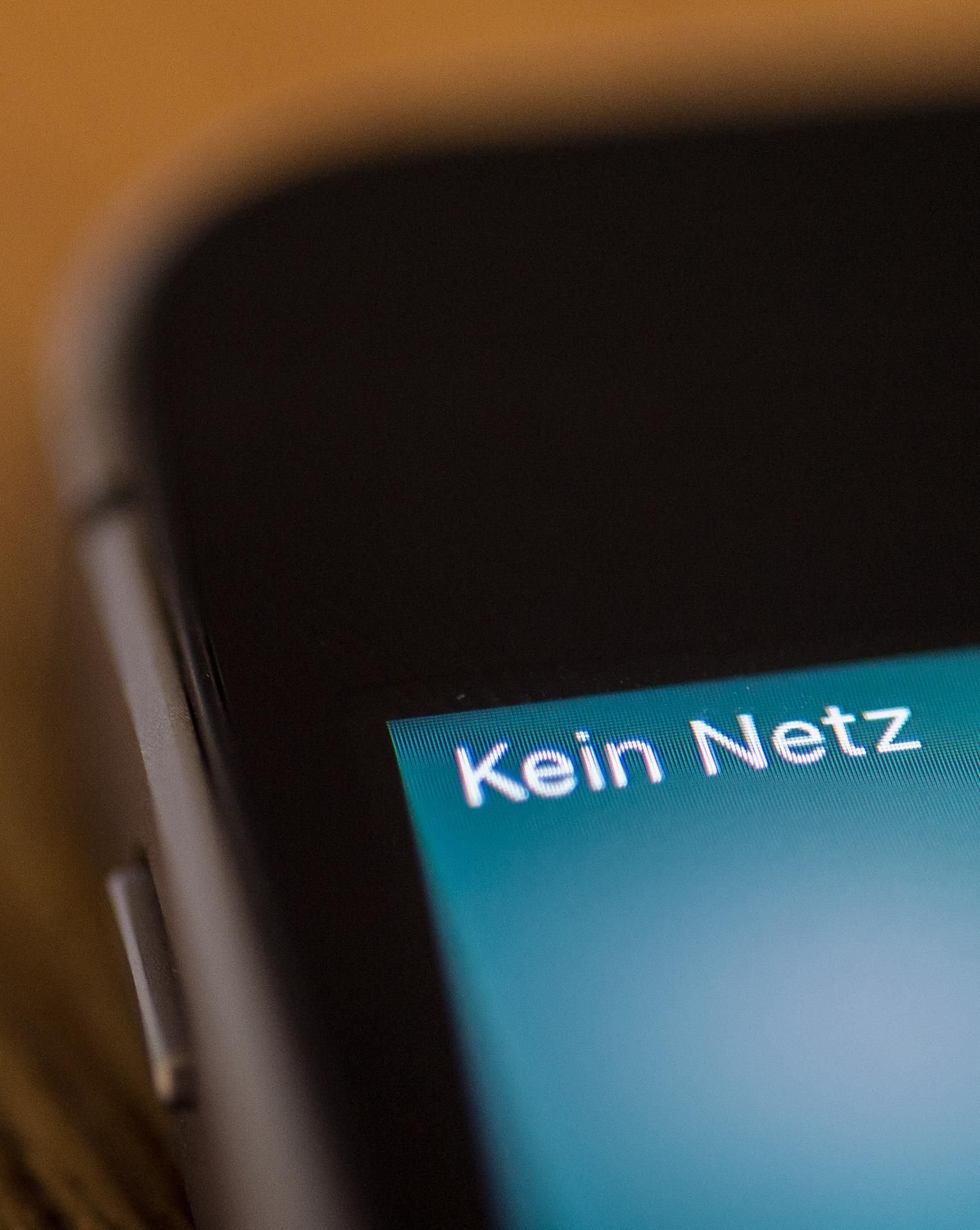 Ärgerlich: Wenn das Smart Phone keinen Netzempfang hat.