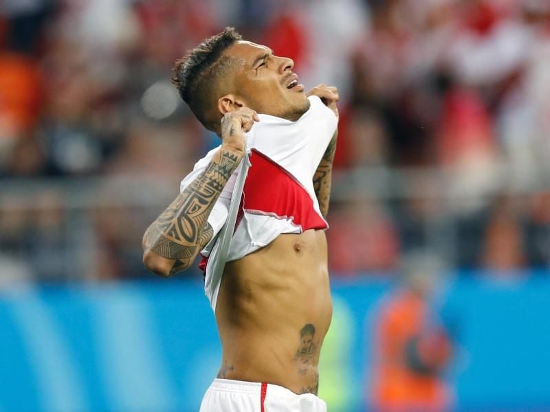 Paolo Guerrero belebte das peruanische Spiel nach seiner Einwechslung gegen Dänemark. Foto: Efrem Lukatsky/AP