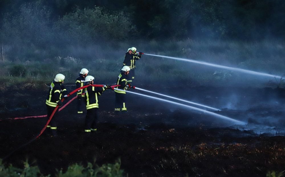 Über Stunden waren am Pfingstsonntag Feuerwehrleute bei Bleddin im Einsatz.