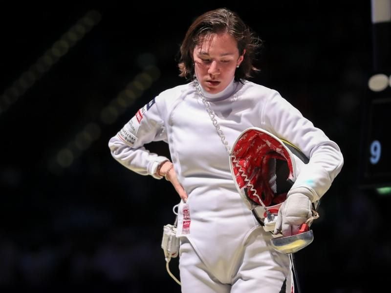 Die Degenfechterin Beate Christmann hat sich ihren fünften deutschen Einzel-Titel gesichert. Foto: Jan Woitas