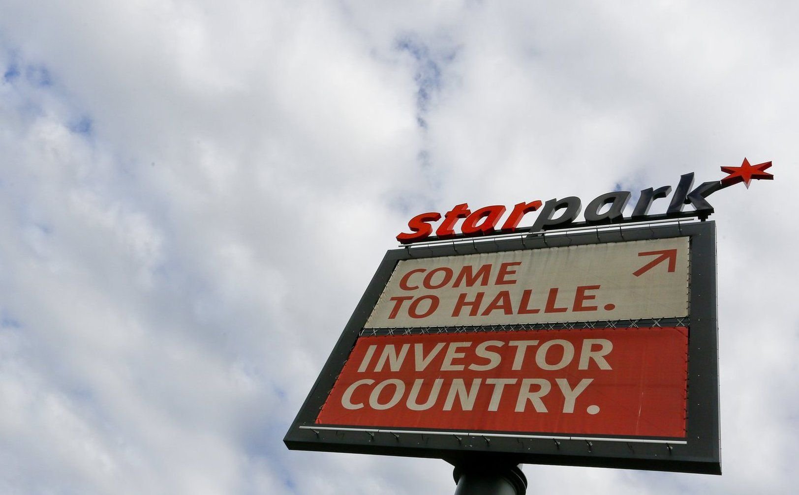 Halles wichtigstes Gewerbegebiet: der Starpark an der A14.
