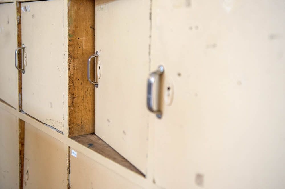 Vieles in der Andersen-Schule ist verschlissen und sanierungsbedürftig, nicht nur die originalen Schließfächer aus dem Jahr 1965.