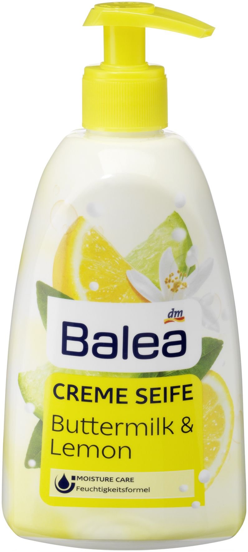 dm ruft die Cremeseife „Buttermilk & Lemon“ der Marke Balea zurück.