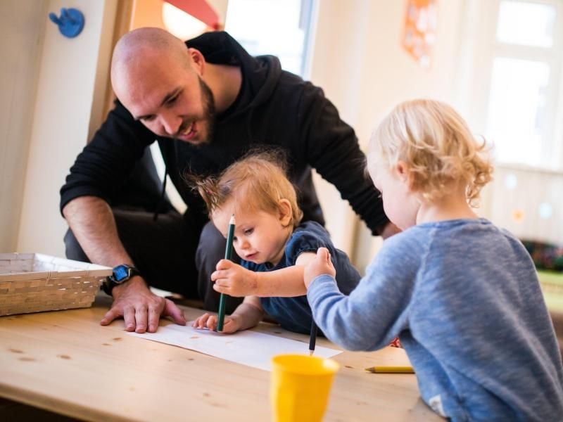 Bei dem Projekt „Coworking Toddler” sind Büroplätze und Kinderbetreuung unter einem Dach. Foto: Sophia Kembowski