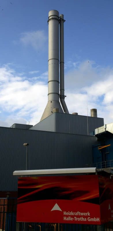 Gasturbinenkraftwerk im Trothaer Hafen