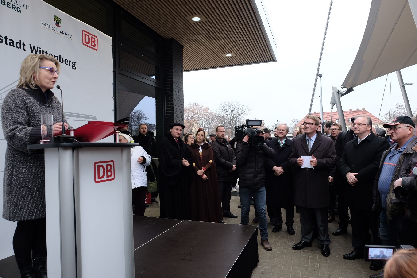 In Anwesenheit von Bahn- und Politprominenz wurde am Freitagmorgen der Wittenberger "Grüne Bahnhof" eröffnet.