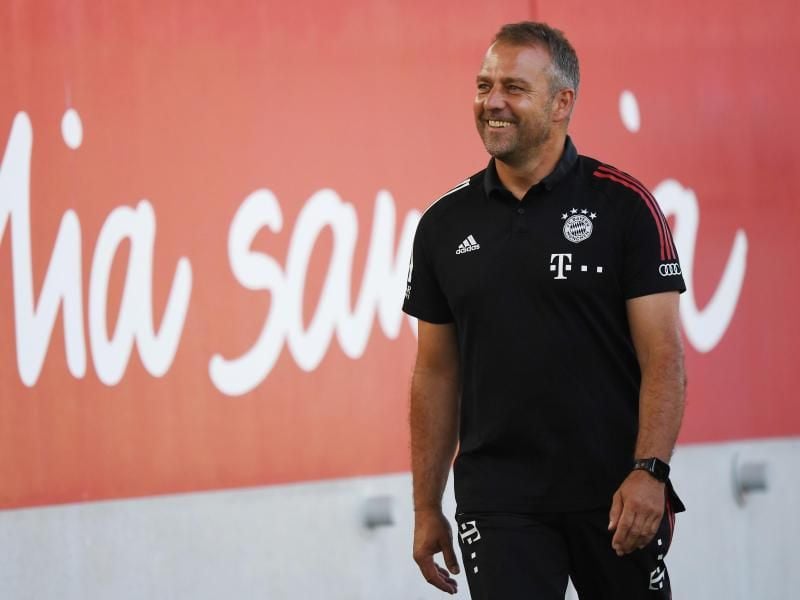 Sieht sein Team gut gewappnet für Chelsea: Bayern-Coach Hansi Flick. Foto: Matthias Balk/dpa