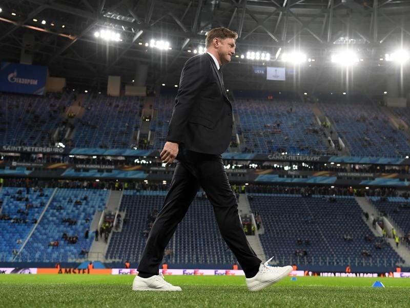 Für das Spiel gegen Marseille kann Leipzigs Trainer Hasenhüttl auf eine gute Kulisse hoffen. Foto: Hendrik Schmidt