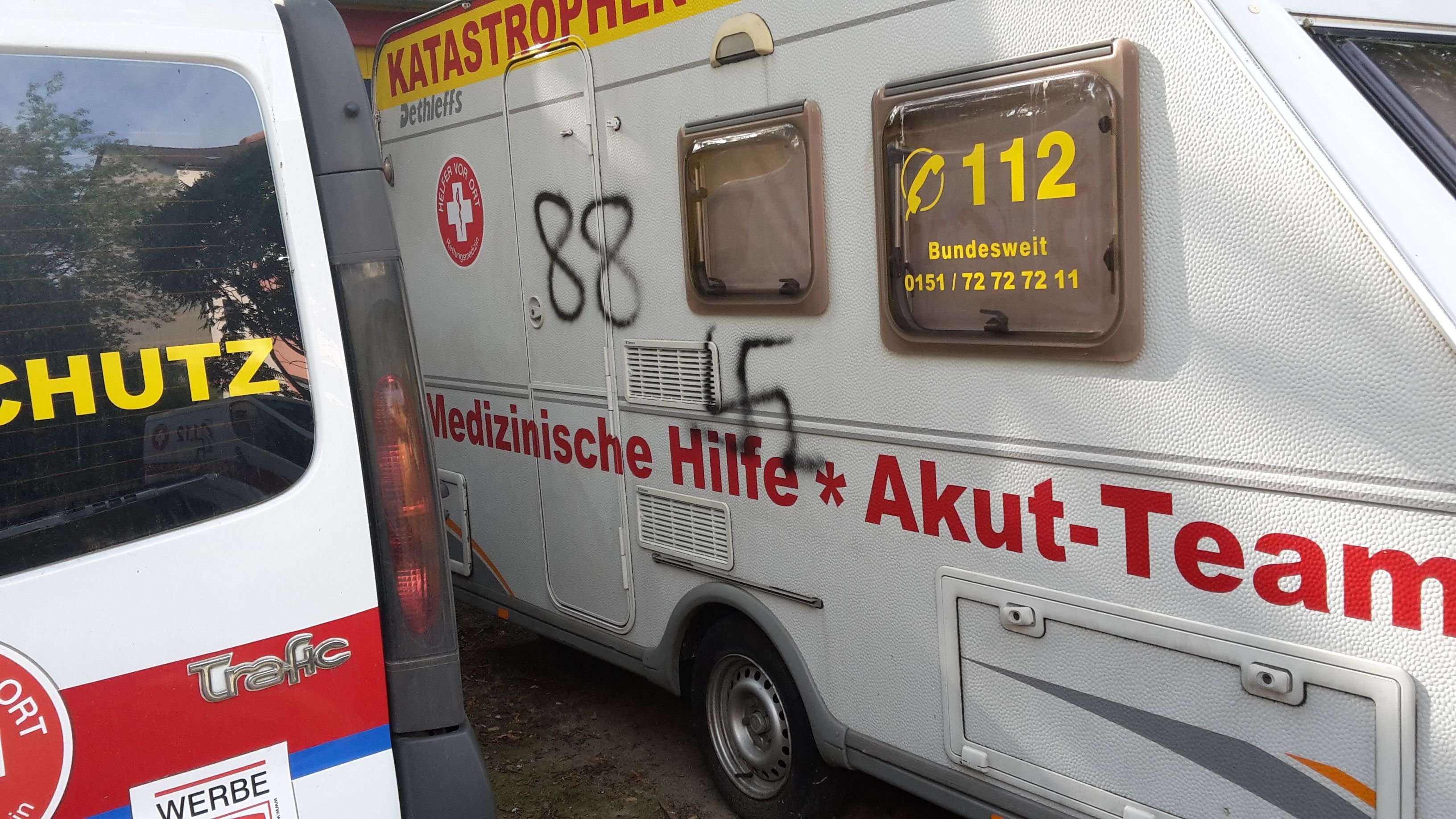 Nazi-Schmiereien in Köthen