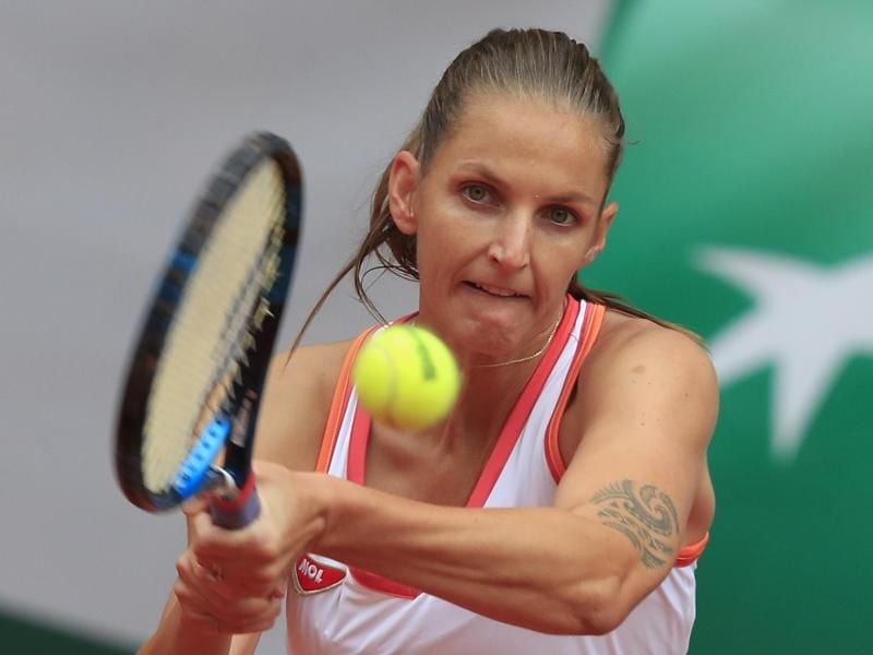 Bei den French Open in Runde zwei klar an der Lettin Ostapenko gescheitert: Karolina Pliskova. Foto: Michel Euler/AP/dpa