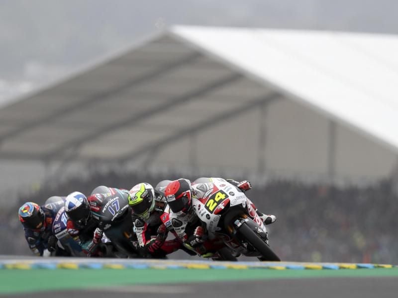 Knapper Moto3-Ausgang beim Grand Prix von Frankreich. Foto: David Vincent/AP