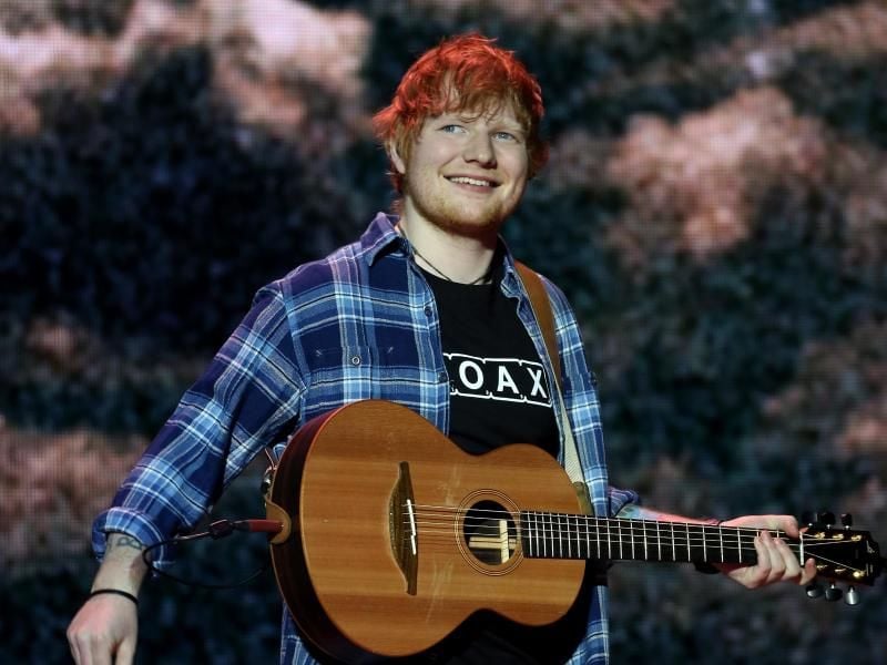 Superstar Ed Sheeran darf auf der Jubiläums-Ausgabe natürlich nicht fehlen. Foto: Isabel Infantes/PA Wire