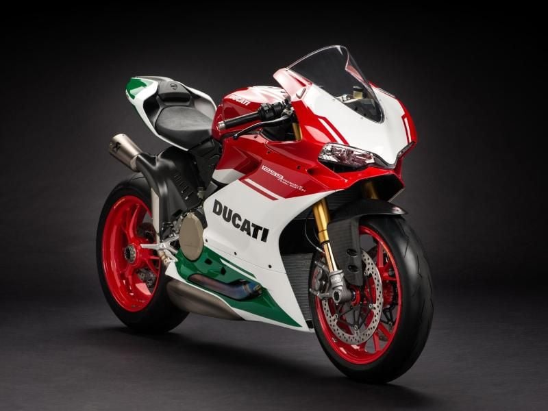 Die Ducati 1299 Panigale R als Sondermodell Final Edition kostet ab 39 900 Euro. Foto: Giovanni De Sandre/Ducati/dpa-tmn