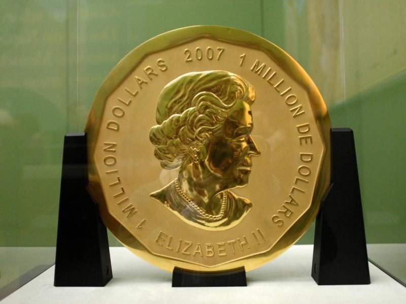 Von der Goldmünze „Big Maple Leaf” gibt es nur fünf Exemplare weltweit. Foto: Marcel Mettelsiefen