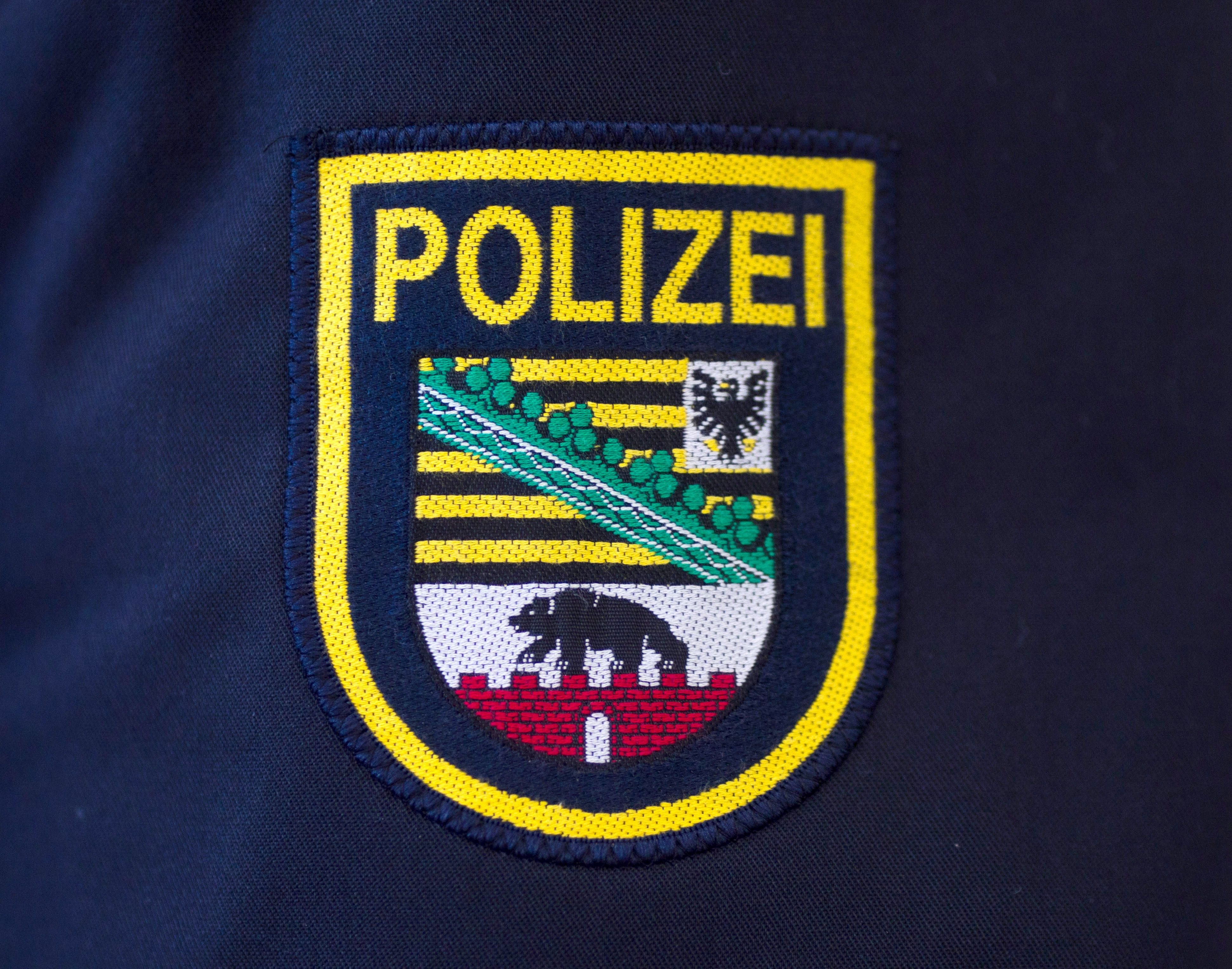 Das Wappen der Polizei Sachsen-Anhalts.