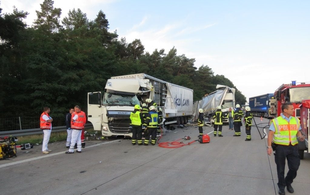 Auf der A2 kam es am Freitag zu einem Lkw-Unfall