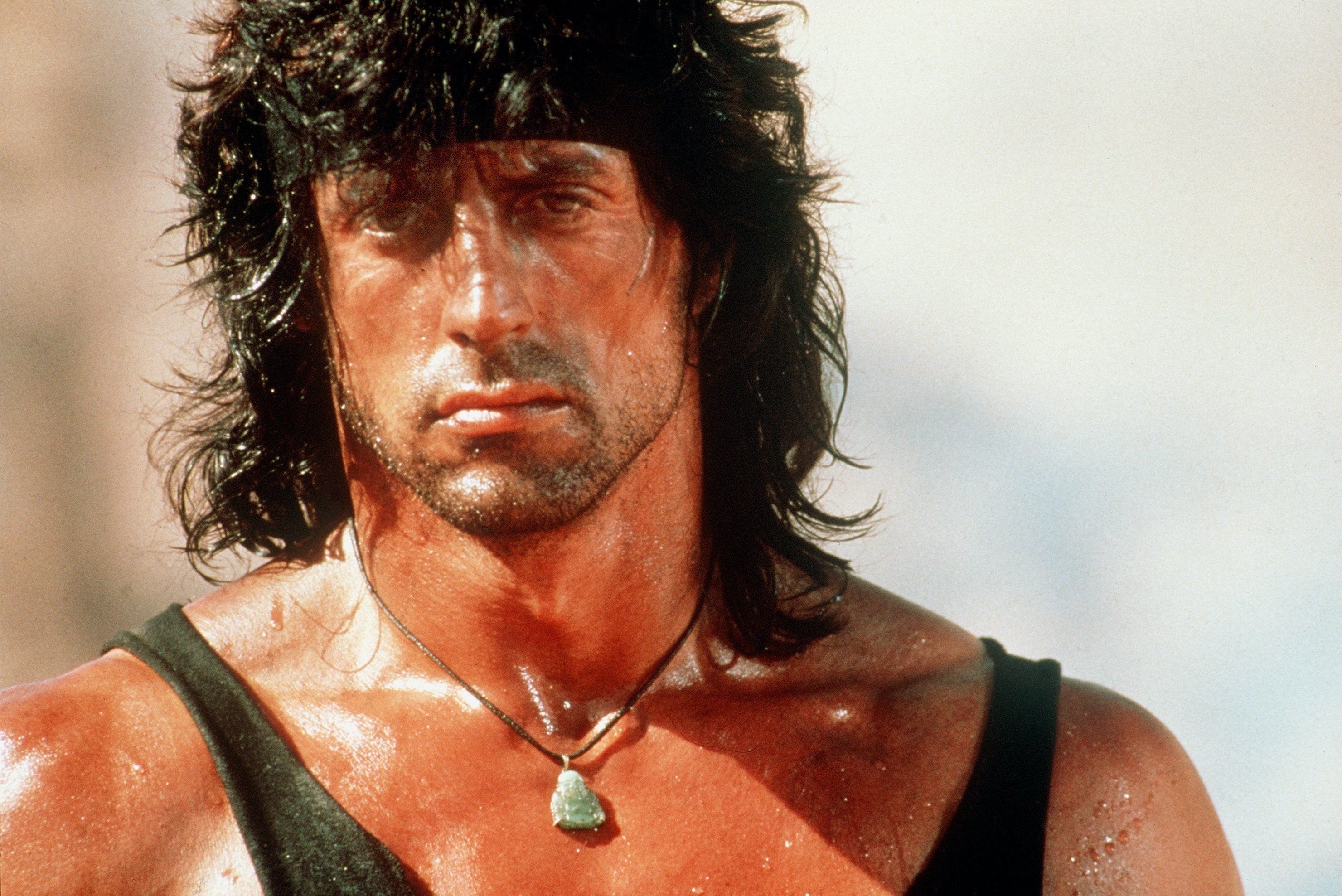 Sylvester Stallone in einer Szene des Films «Rambo III»