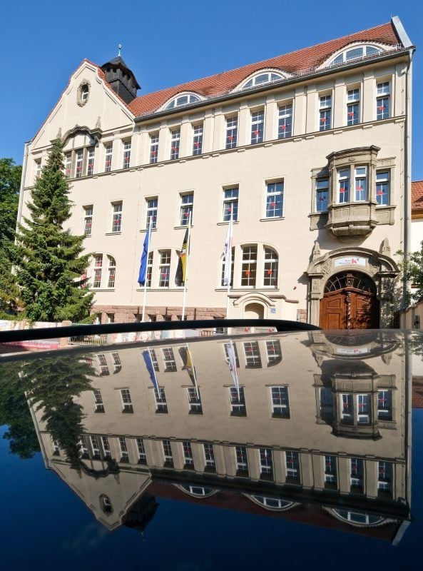 Das Gebäude am Jägerplatz beherbergt auch eine Kita.