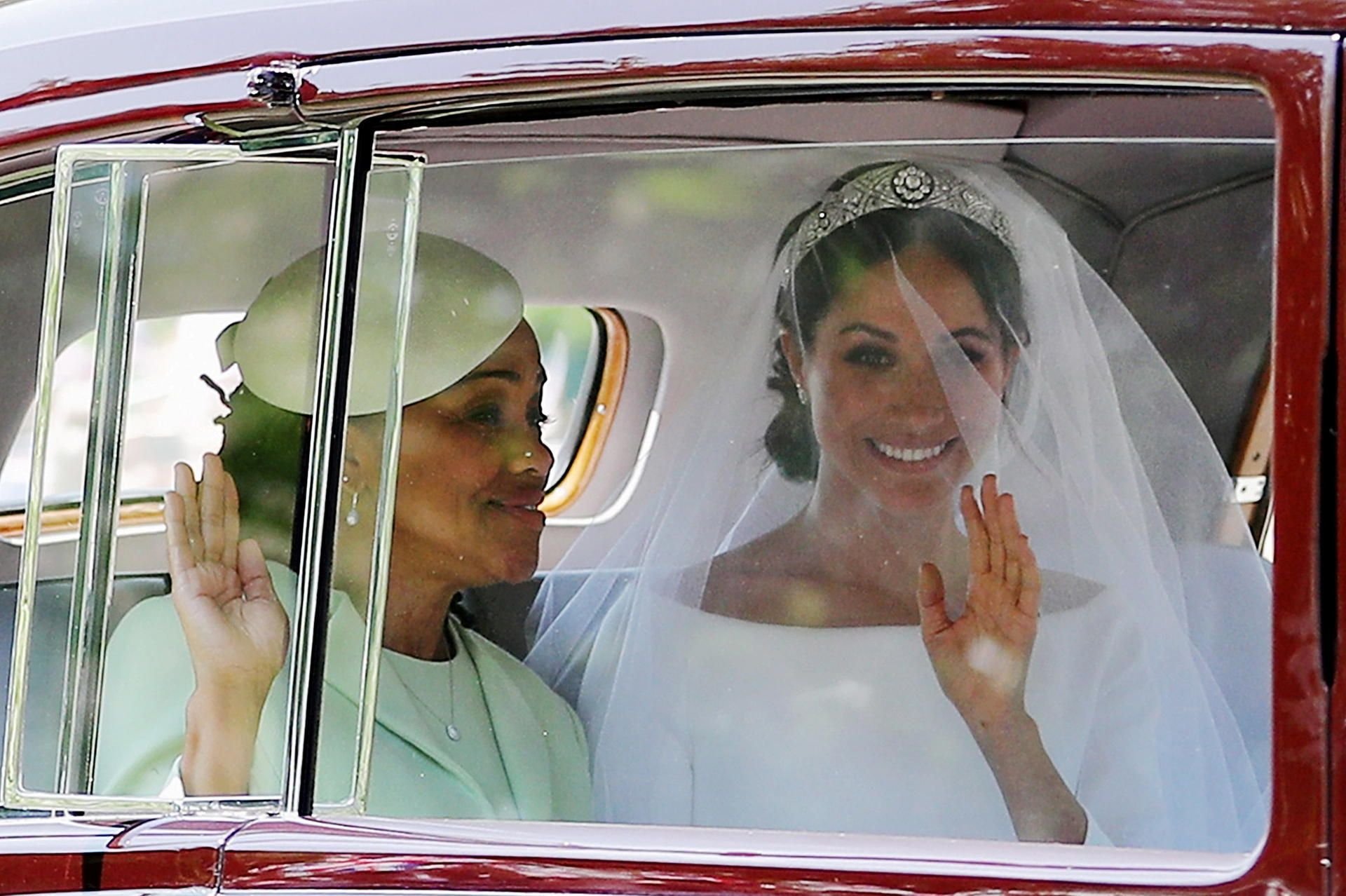 Meghan und ihre Mutter Doria Ragland auf dem Weg zur Trauung