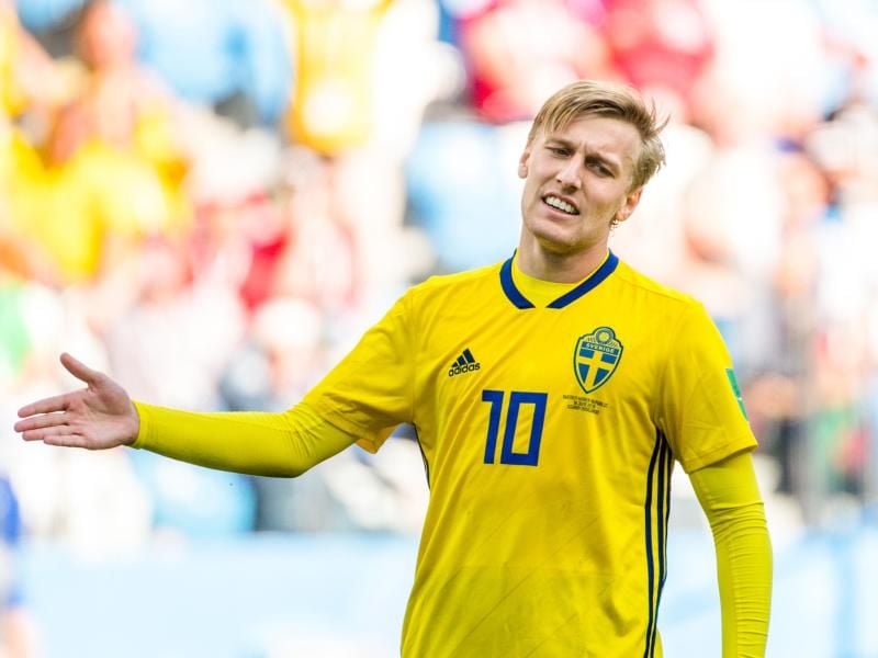 Emil Forsberg hat noch nicht zu seiner WM-Form gefunden. Foto: Joel Marklund/Bildbyran via ZUMA Press