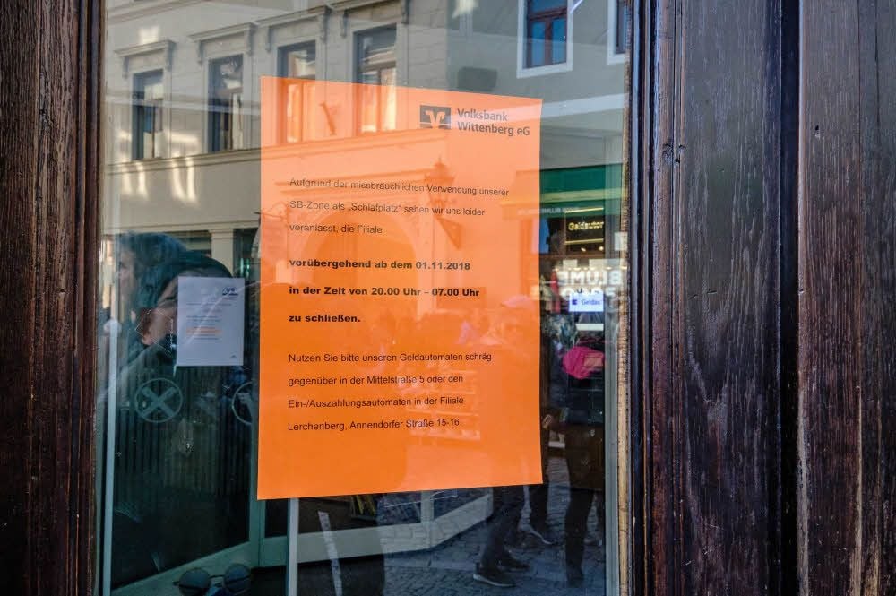 Nachts ist hier jetzt zu.