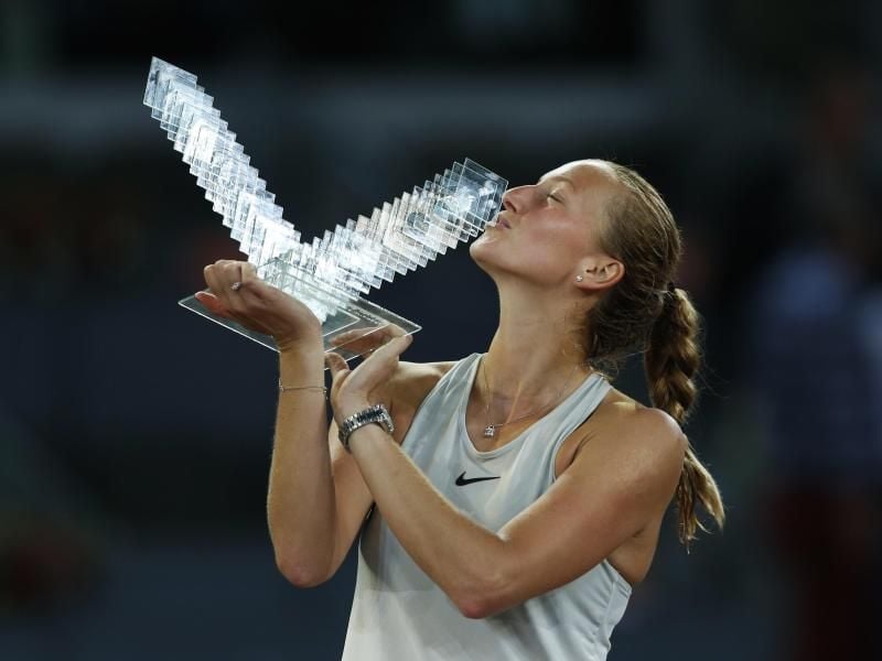 Feierte eineinhalb Jahre nach der Messerattacke in Madrid wieder einen Turniersieg: Petra Kvitova. Foto: Francisco Seco