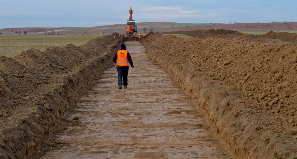Die Archäologen des Landesamtes für Denkmalpflege und Archäologie Sachsen-Anhalt untersuchen derzeit den Baugrund für die A143.