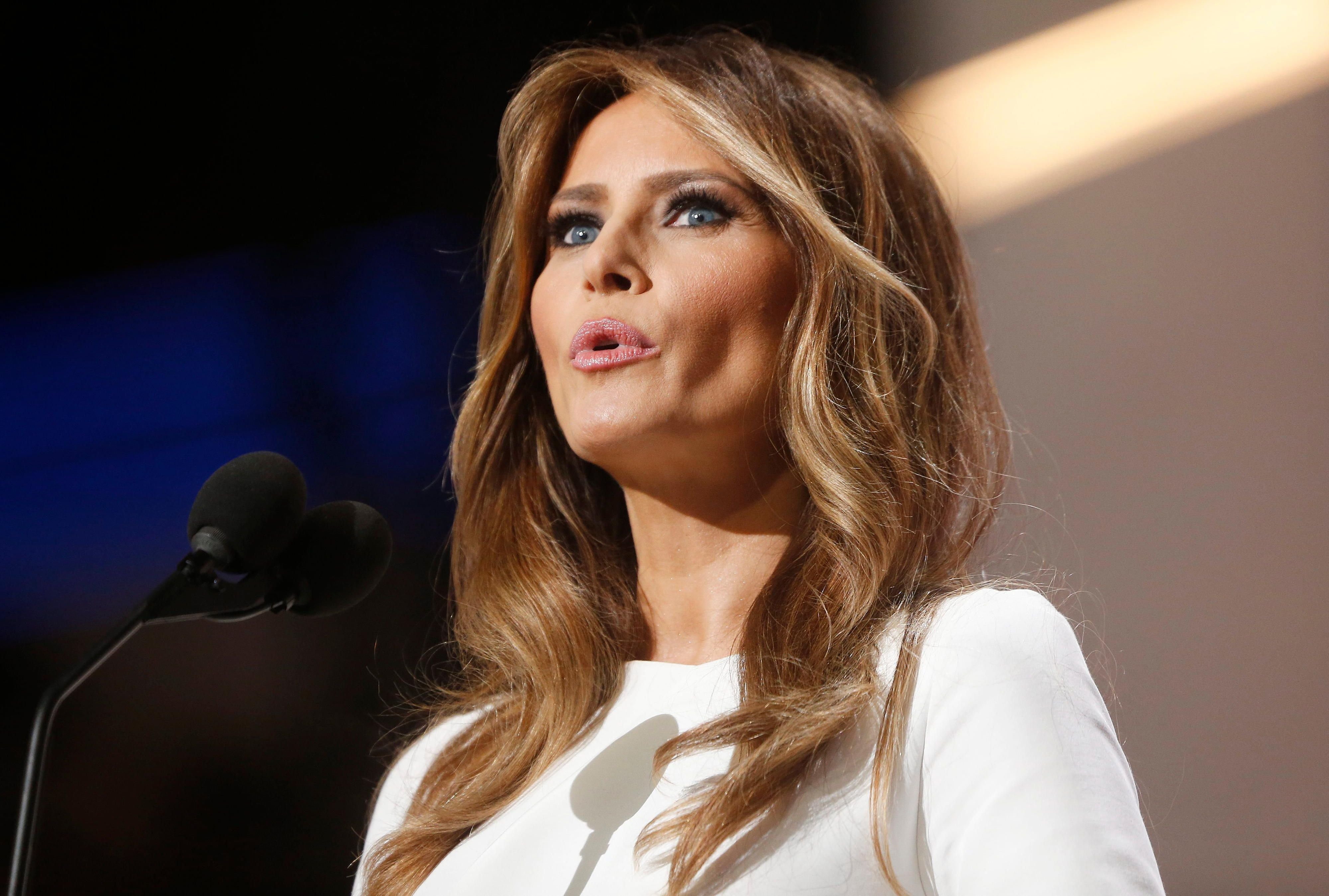 Melania Trump soll bei ihrem Lebenslauf geschummelt haben.