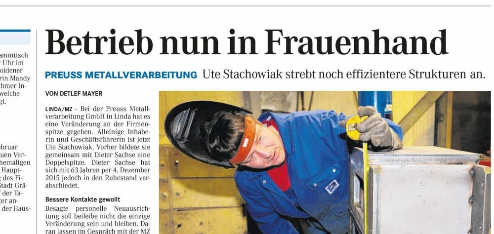 MZ-Ausriss aus dem Februar