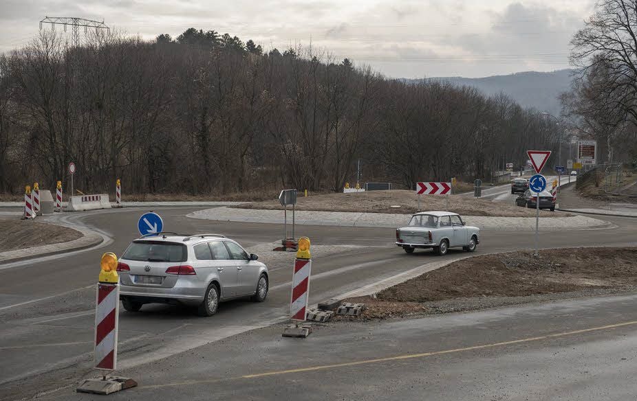Die Bauarbeiten am Kreisverkehr in Thale/Nord werden in der kommenden Woche fortgesetzt. Zur Gestaltung gab es einen Ideenwettbewerb.