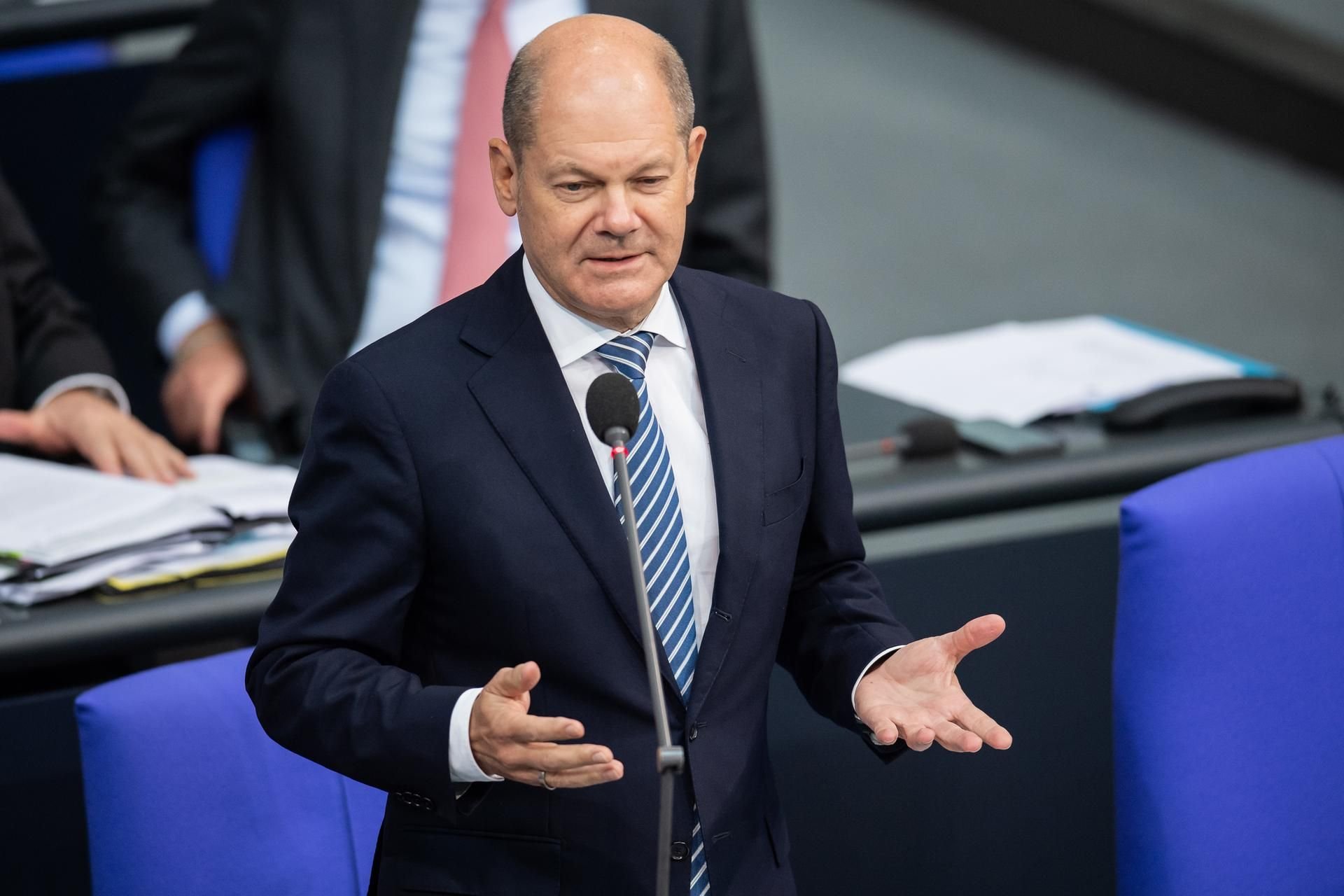 Er gerät durch die Aussagen unter Druck: Vizekanzler Olaf Scholz, der sich auch um den SPD-Vorsitz bewirbt.