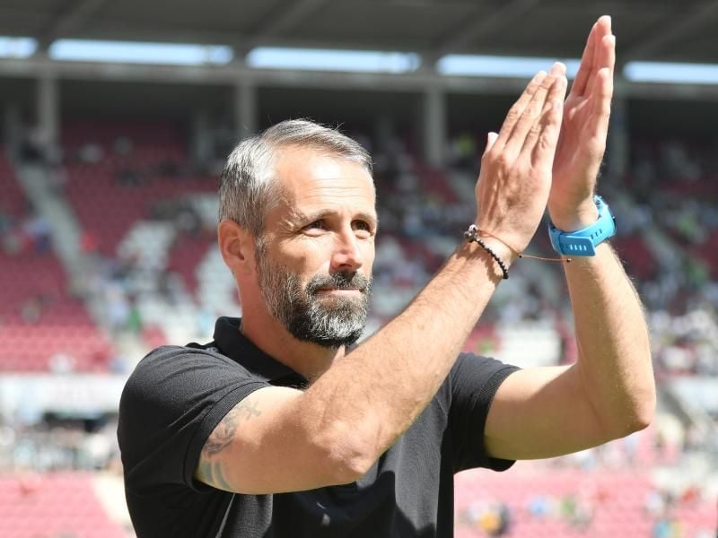 Gladbach-Trainer Marco Rose trifft mit seinem Team auf RB Leipzig. Foto: Torsten Silz
