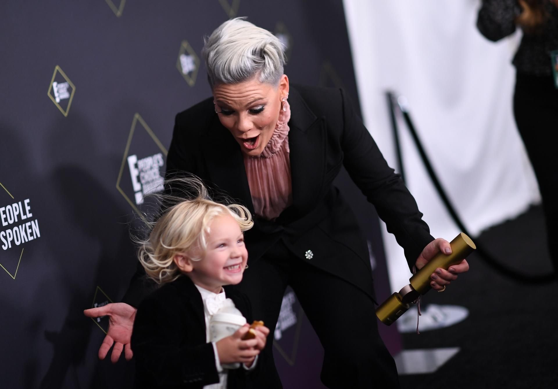 Popstar Pink und ihr Sohn Jameson Moon Hart.