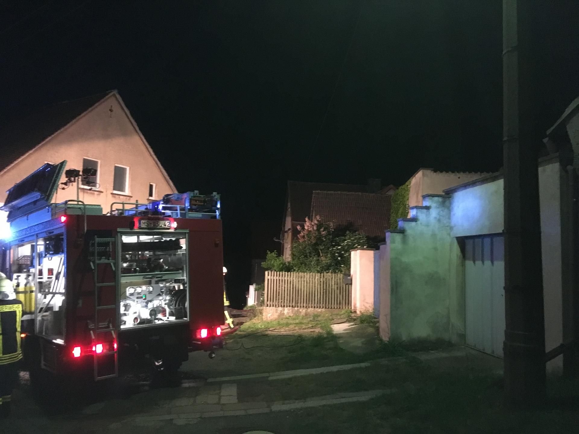 In einem Wohnhaus in Blankenheim ist in der Nacht zu Dienstag ein Feuer ausgebrochen.