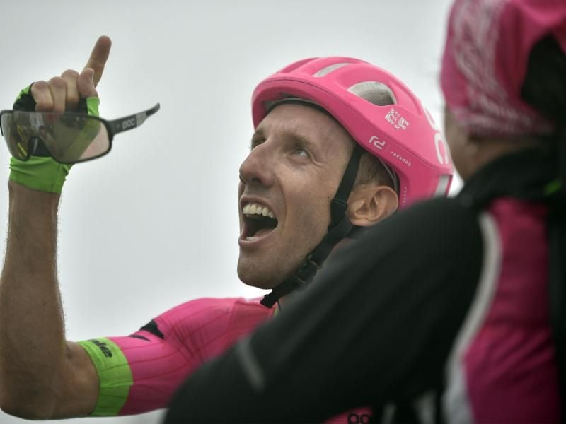 Wird Teamgefährte von Chris Froome beim Team Israel Start-up Nation: Michael Woods aus Kanada. Foto: Alvaro Barrientos/AP/dpa