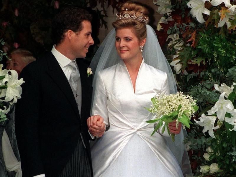 David Armstrong-Jones bei seiner Hochzeit im Jahr 1993. Foto: David Giles/PA Wire/dpa