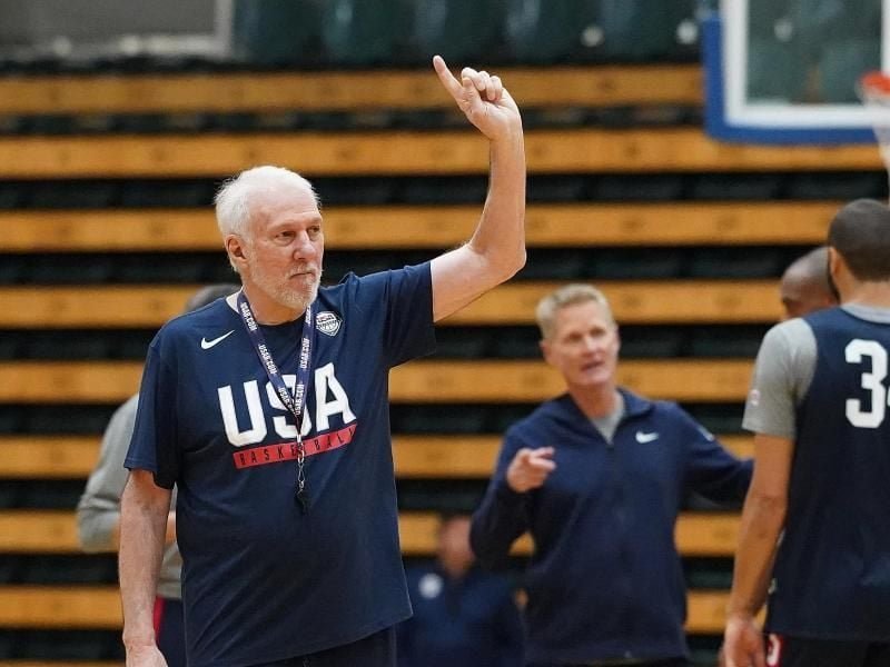 US-Nationaltrainer Gregg Popovich hat für die WM viele Absagen erhalten. Foto: Stefan Postles/AAP
