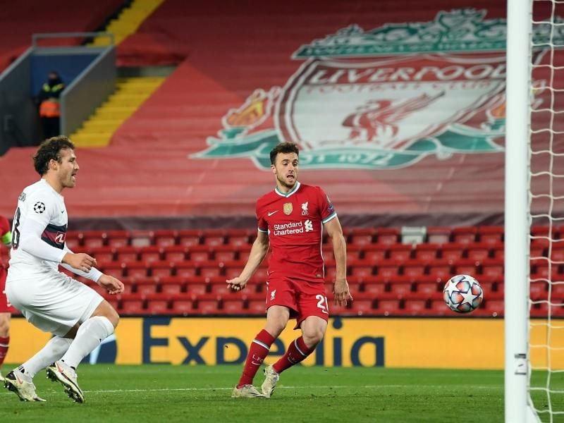 Diogo Jota brachte Liverpool gegen Midtjylland auf die Siegerstraße. Foto: Michael Regan/PA Wire/dpa