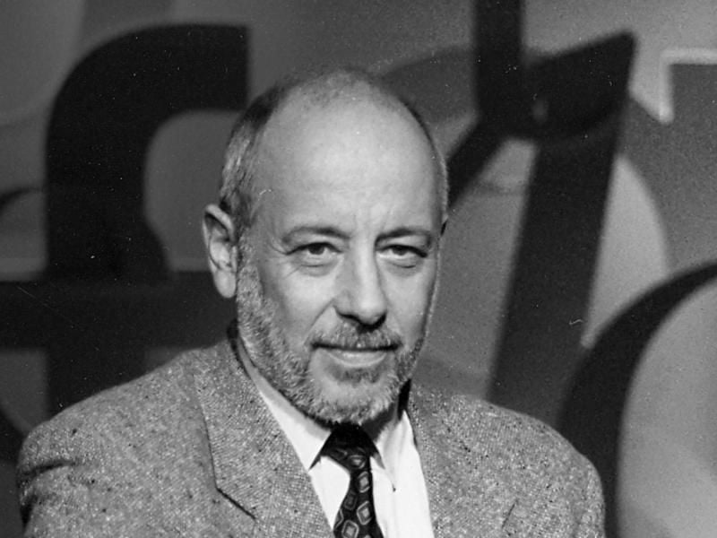 Wilfried F. Schoeller, Literaturkritiker und Mitbegründer der ARD-Kultursendung „Titel, Thesen, Temperamente” („ttt”). Foto: Heinz J. Schlüter/HR/dpa