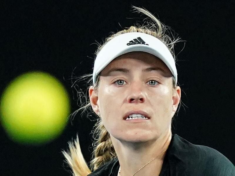 Angelique Kerber greift bei den US Open gleich am ersten Turniertag ein. Foto: Scott Barbour/AAP/dpa