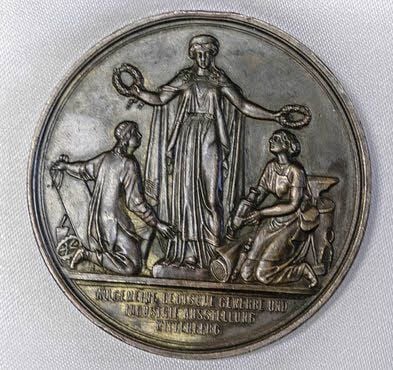Erinnerungstaler zur Gewerbeschau 1869 in Wittenberg