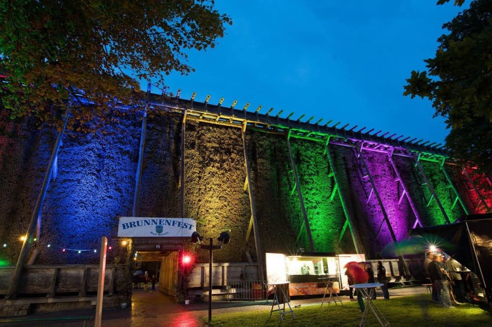 Brunnenfest in Bad Kösen - auch dieses Jahr befindet sich der Festplatz am Gradierwerk im oberen Kurpark.