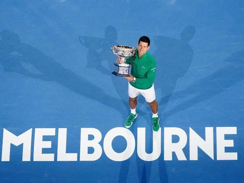 Novak Djokovic hatte Anfang Februar die Australian Open gewonnen. Foto: Dave Hunt/AAP/dpa