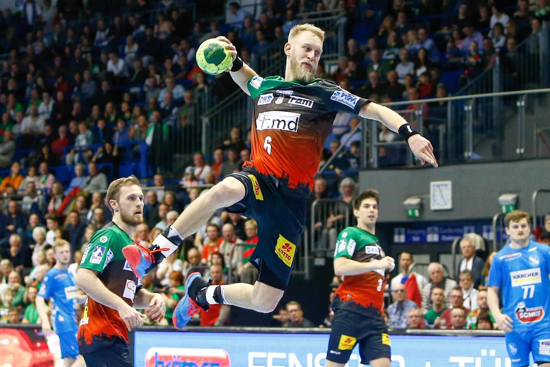 Matthias Musche vom SCM wirft ein Tor.