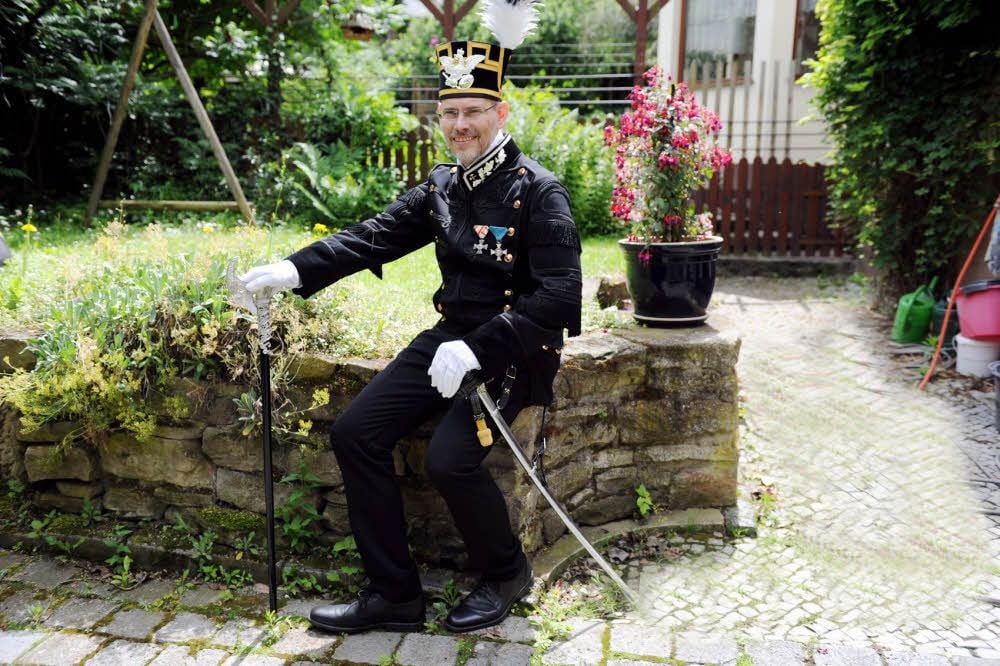 Thomas Wäsche wird im Festumzug als Bergrat Plümicke mitlaufen.