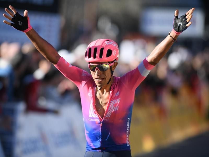 Daniel Felipe Martinez aus Kolumbien hat das 72. Critérium du Dauphiné gewonnen. Foto: David Stockman/BELGA/dpa