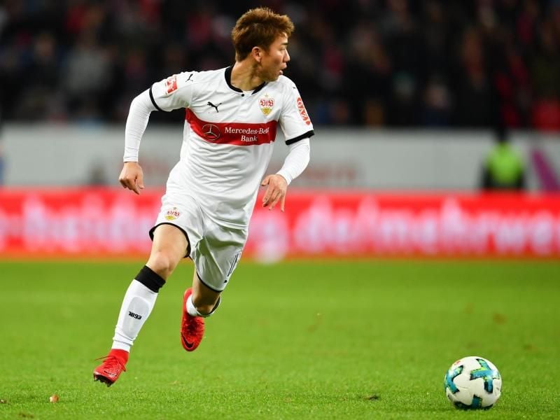 Fährt als Backup mit Japan zur WM nach Russland: Ex-Stuttgart-Profi Takuma Asano. Foto: Uwe Anspach