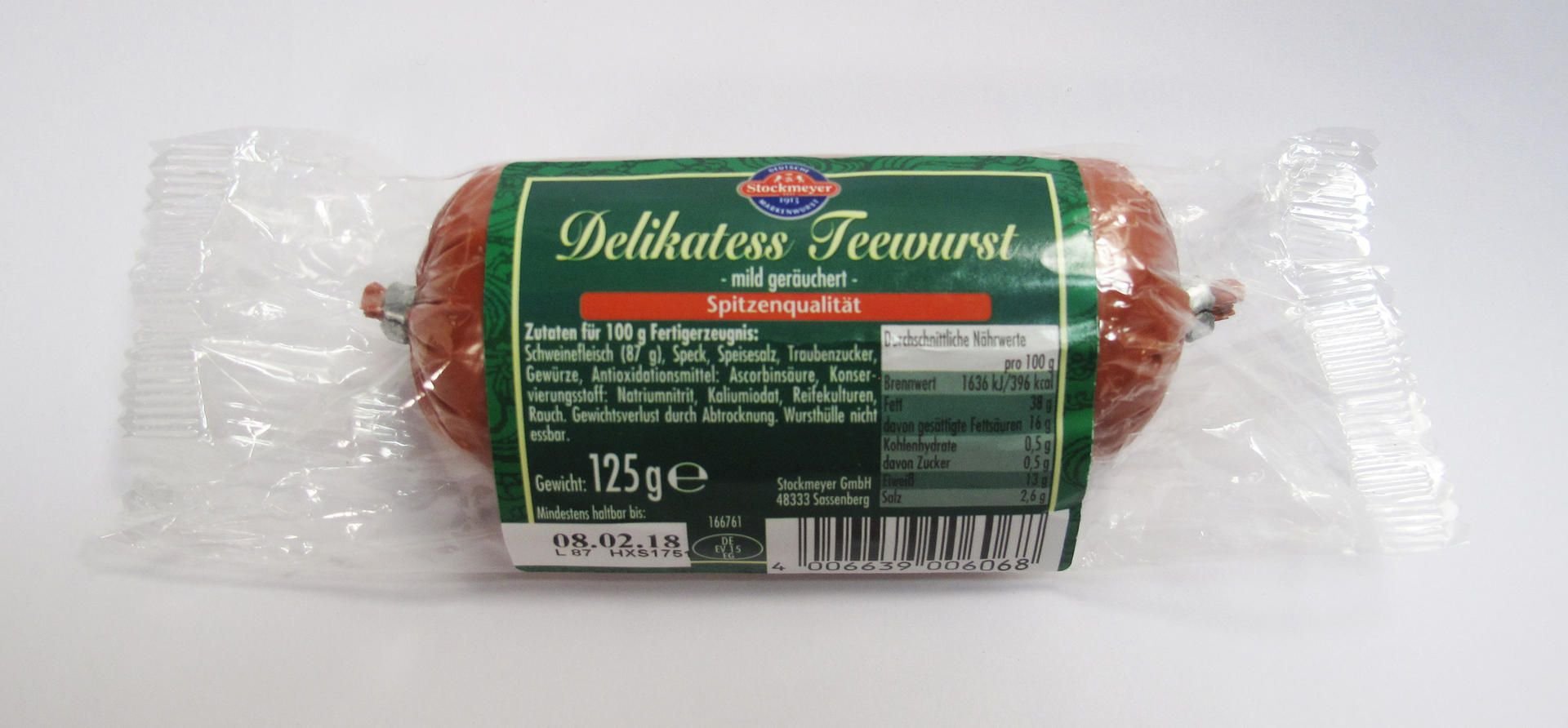 Die Wurst ruft der Hersteller zurück.
