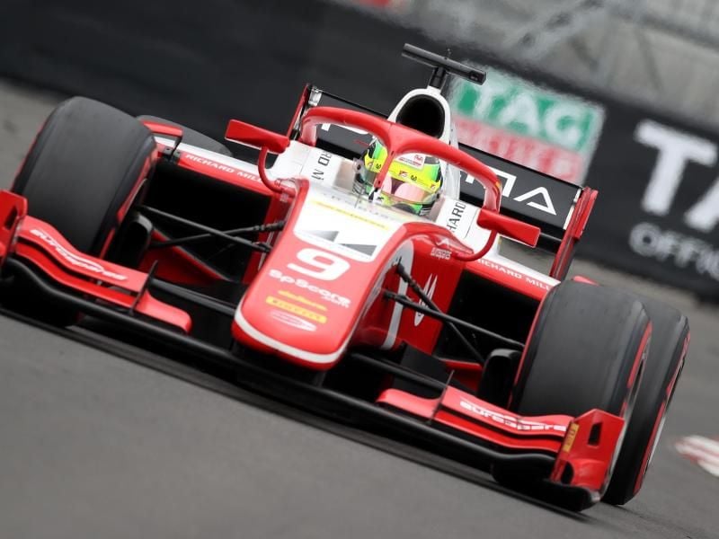 Der Prema-Rennwagen von Mick Schumacher blieb vor der Formationsrunde auf dem siebten Startplatz stehen. Foto: David Davies